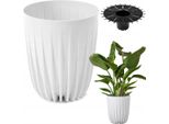 Lamela | Vaso Da Fiori | Mira | Eco | Bianco | 25 Cm