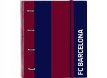 Raccoglitore Ad Anelli F.C. Barcelona 24/25 Rosso Granata Blu Navy 27 X 32 X 3,5 Cm