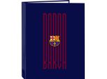 Raccoglitore Ad Anelli F.C. Barcelona 24/25 Rosso Granata Blu Navy A4 26,5 X 33 X 4 Cm