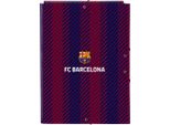 Cartella Organizer F.C. Barcelona 24/25 Rosso Granata Blu Navy A4 26 X 33,5 X 2,5 Cm