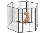 Pawhut Recinto Per Cuccioli 6 Angoli Con 6 Pannelli In Rete Porta Flessibile Telone Protettivo Pieghevole Recinto Per Cani 100 Cm Di Altezza Recinto Per Cani Recinto Per Gatti Per Interni Esterni