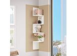 Scaffale A Muro Rebecca Mobili Balang 117X22X22 Truciolare Bianco Moderno