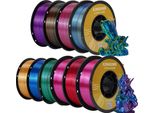 Filamento Per Stampante 3D In Pla/Seta Pla, Diametro 1,75 Mm, Temperatura Di Stampa 190-230 °C, 10 Kg Di Miscela Di Seta Colore
