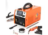 Saldatrice, Funzionalità Mig/Mma/Tig 3-In-1, Velocità Di Avanzamento Del Filo Automatica, HBM200