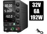 Alimentatore Dc Regolabile, Tensione Di Uscita 32V, Corrente Di Uscita 6A, Nero 32V6A, Ac 220V