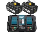 Batteria Di Ricambio, 18V, Capacità 6000Mah, 2 Batterie 1 Caricatore