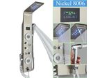 Pannello Doccia Con Display A Led Della Temperatura, 6 Modalità D'acqua, Acciaio Inossidabile Resistente, Nichel L-8006