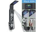 Pannello Doccia Con Display A Led Della Temperatura, 6 Modalità D'acqua, Acciaio Inox Resistente, Nero L-8006