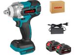 Avvitatore A Impulsi Elettrico, Coppia 520 N-M, Velocità 0-4200 Giri/Min, 2 Batterie Spina Ue