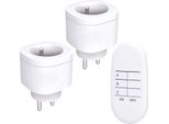 Solight DY08 Set Di Prese Radiocomandate 2 + 1, 2 Prese, 1 Controller, Codice Di Apprendimento