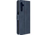Avizar, Cover Per Samsung A25 5G Con Supporto Per Schede E Funzione Stand, Blu Scuro