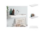 Vidaxl Scaffale Galleggiante Bianco Lucido 40X23X3,8 Cm Mdf - Mensole A Muro