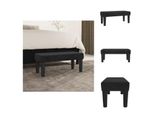 Vidaxl Panca Nera 70X30X30 Cm In Velluto - Panche