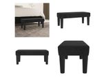 Vidaxl Panca Nera 70X30X30 Cm In Velluto - Panca - Panca - Panchina - Panca Da Corridoio