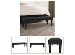 Panca The Living Store In Velluto Nero 100X30X30 Cm
