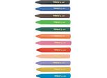Pastello A Cera Triangolare Bic Plastidecor Triangle, Confezione Da 12 Pz