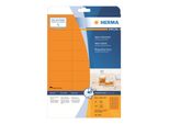 Etichette A4 Arancio Neon 63,5X29,6 Mm Carta Opaca 540 Pz.