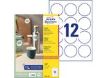 Etichette Inkjet/Laser/Copia Rotonde 60Mm Bianco Pu=5X1200 Pezzi