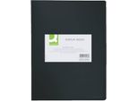 Q-Connect® KF01260 Libro Espositore - 40 Buste, Copertina In Pp, 450 Mym, Nero