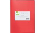 Q-Connect® KF01246 Libro Espositore - 10 Buste, Copertina In Pp, 450 Mym, Rosso