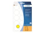 Herma Herma Etichette Multiuso/Punti Colore Ø 32 Mm Rotonde Carta Gialla Opaca Scritta A Mano 480 Pz.