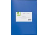 Q-Connect® KF01251 Libro Della Visibilità - 20 Buste, Copertina In Pp, 450 Mym, Blu