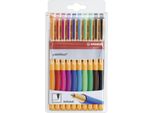 Stabilo® 1099/10 Rollerball - Pointvisco - Confezione Da 10 - Con 10 Colori Diversi