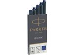 Parker 1950383 Cartuccia D'inchiostro Quink - Blu Reale, 5 Cartucce