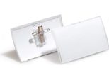 Durable Portanome Click Fold 40X75 Mm In Pp Con Combi Clip, 25 Pezzi, Trasparente, 821119