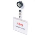 Durable Portanome 60X90 Mm Con Chiocciola Yo-Yo, 10 Pezzi, Trasparente, 813819