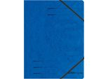 Herlitz 11387180 Morsetto Angolare Easyorga A4 Cartone Blu
