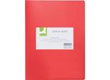 Q-Connect® KF01258 Libro Espositore - 40 Buste, Copertina In Pp, 450 Mym, Rosso