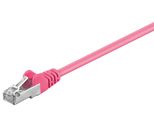 Goobay 95208 Cavo Patch Cat 5E, Sf/Utp, Magenta, 0,25 M - Miscela Di Rame Cca