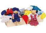 Goki 51914 Scatola Di Vestiti Per Bambole Pieghevoli Bear, Multicolore (1 Set)