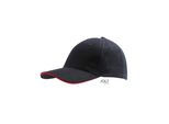 Sols 88100 | Six Panel Cap Buffalo / Berretto / Beanie / Cappello - Colore: Nero/Rosso - Taglia: Unica