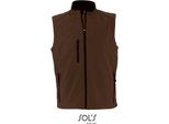 Sols 46601 | Gilet / Scaldacorpo Softshell Rallye Senza Maniche - Colore: Dark Chocolate - Taglia: Xl