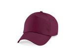 Berretto / Cappello / Cappello Beechfield B10 | Original 5-Panel - Colore: Borgogna - Taglia: Unica