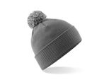 Beechfield B450 | Snowstar Beanie Cappello Invernale - Colore: Grigio Grafite/Grigio Chiaro - Taglia: Unica