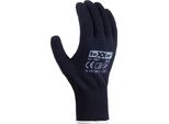 Texxor® Guanti A Maglia Fine Cotone/Nylon, Blu/Rosso Brufoli