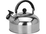Bollitore Fischiante Redcliffs-Outdoors, Acciaio Inossidabile/Polipropilene, 19,3X14 Cm, 2 L, Argento/Nero