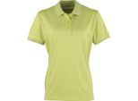 Premier Damen Coolchecker Piqué Polo / Polo, Kurzarm RW4402 (M) (Limette)