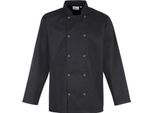 Giacca Da Cuoco Premier A Maniche Lunghe Con Bottoni A Pressione (2 Pezzi/Confezione) RW6820 (L) (Nero)