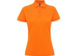 Polo Asquith & Fox Damen Kurzarm Performance Blend RW5354 (M) (Arancione)