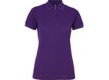 Asquith & Fox Damen Kurzarm Performance Blend Polo Shirt RW5354 (M) (Violett)
