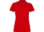 Polo Asquith & Fox Damen Kurzarm Performance Blend RW5354 (M) (Rot)