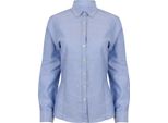 Henbury Camicetta Oxford Moderna A Maniche Lunghe Da Donna RW5424 (2XL) (Blu)
