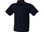 Polo Henbury Uomo, Manica Corta RW625 (5XL) (Blu Navy)