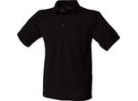 Polo Henbury Da Uomo, Manica Corta RW625 (5XL) (Nero)