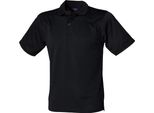 Polo Henbury Uomo Coolplus Pique RW635 (3XL) (Nero)