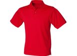 Polo Henbury Uomo Coolplus Pique RW635 (M) (Rosso Classico)